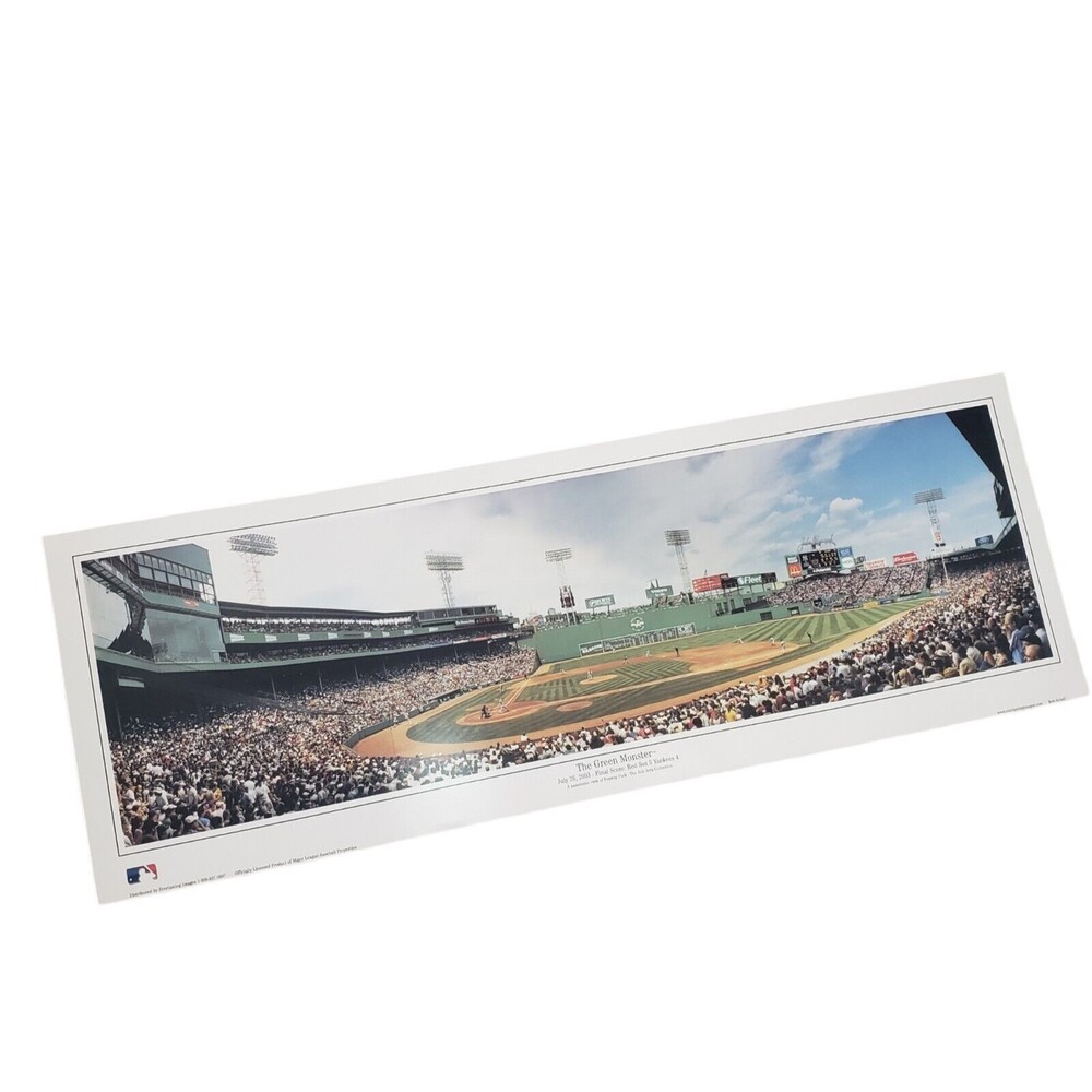 The Green Monster Panoramic 27x9.5 inches Red Sox July 26 2003 Fenway Park New